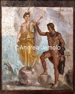 Archaeological National museum Pompeii - House of the Dioscuri - Perseus freein Andromeda | Andrea Jemolo