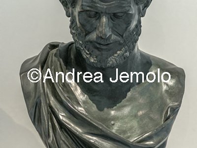 Archaeological National museum Herculaneum - Villa of the Papyri - Democritus - Philosopher | Andrea Jemolo
