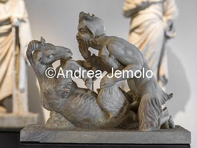 Archaeological National museum Herculaneum - Villa of the Papyri - Pan and the goat | Andrea Jemolo