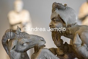 Archaeological National museum Herculaneum - Villa of the Papyri - Pan and the goat - Detail | Andrea Jemolo