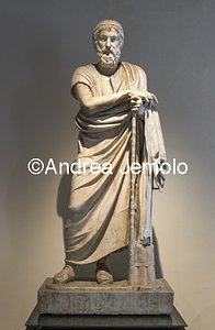 Archaeological National museum Herculaneum - Villa of the Papyri - Homer - Philosopher | Andrea Jemolo