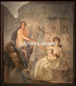 Archaeological National museum Pompeii - Temple of Isis - Iseo - Isis receives Io at Canopus | Andrea Jemolo